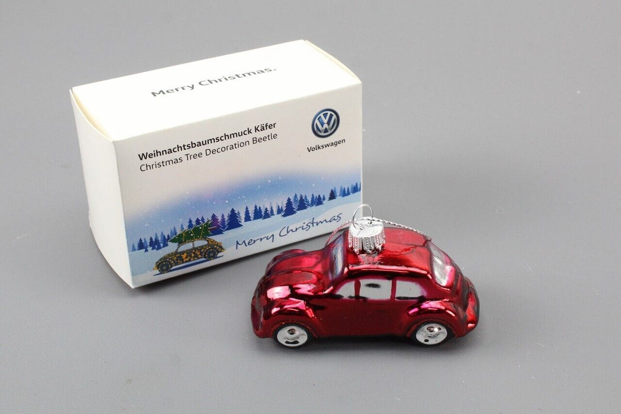 VW Classic Beetle Christmas tree bauble decoration red 18D087790A