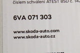Skoda Fabia 2022-on decorative door sill protectors (silver) 6VA071303