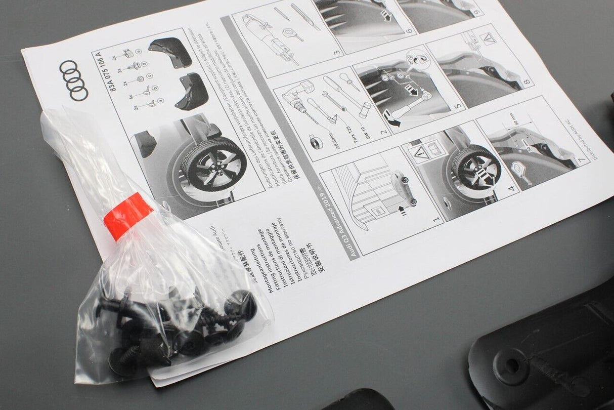 Audi Q3 Advanced 2019-on accessory mud flaps (rear) 83A075106A