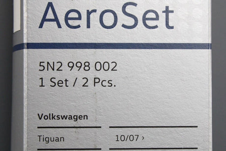 VW Tiguan 2008-2016 aero wiper blade set (front rhd) 5N2998002