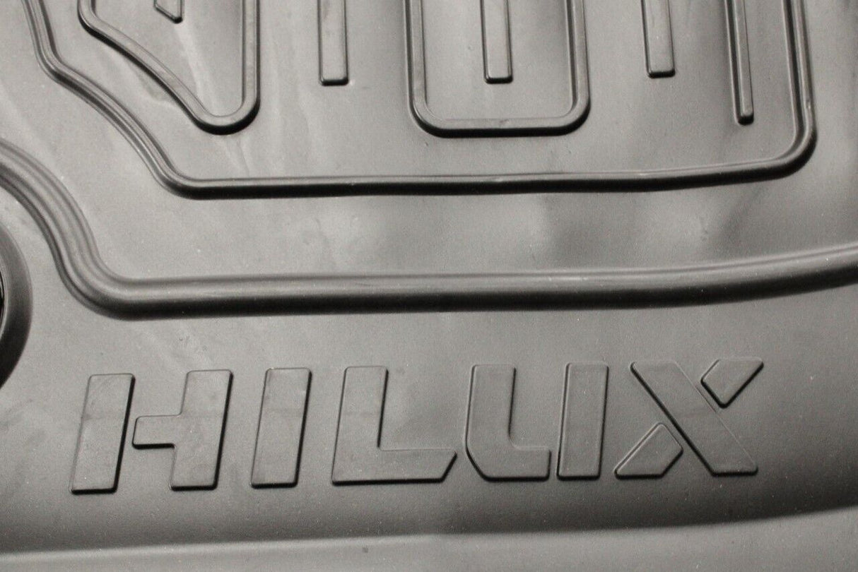 Toyota Hilux rubber floor mat set (x4) PW210-0K036