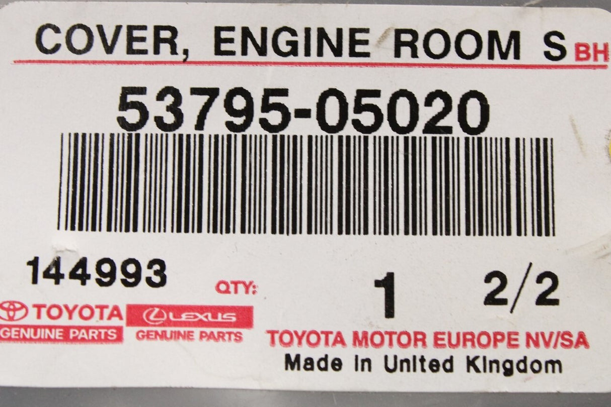 Toyota Avensis 2003-2008 engine bay cover 53795-05020