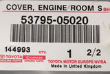 Toyota Avensis 2003-2008 engine bay cover 53795-05020