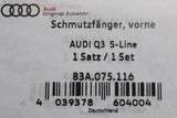 Audi Q3 S-Line 2019-on mud flaps set (front & rear) 83A075116/83F075106