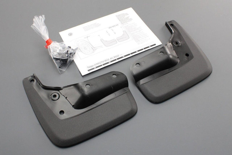 VW Taigo 2022-on accessory mud flap set (front & rear) 2G7075101/111