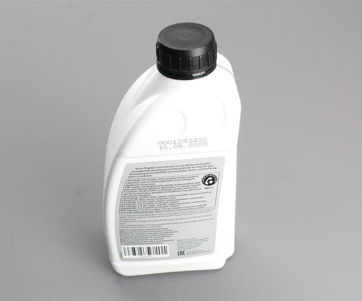 VW Golf MK5 R32 MK6 Golf R T6 Audi S3 4-motion haldex oil (1L) G055175A2