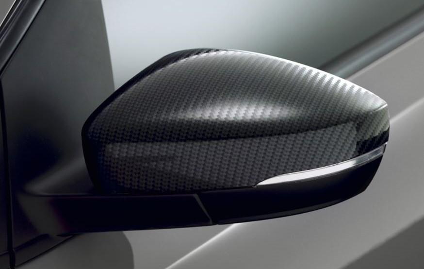 VW Polo 2010-17 Accessory wing mirror caps (carbon optic) 6R0072530 Z57