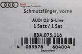 Audi Q3 2019-on S-Line package mud flaps (front) 83A075116