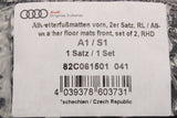 Audi A1 19-on all weather rubber floor mats (front & rear) 82C061501 041