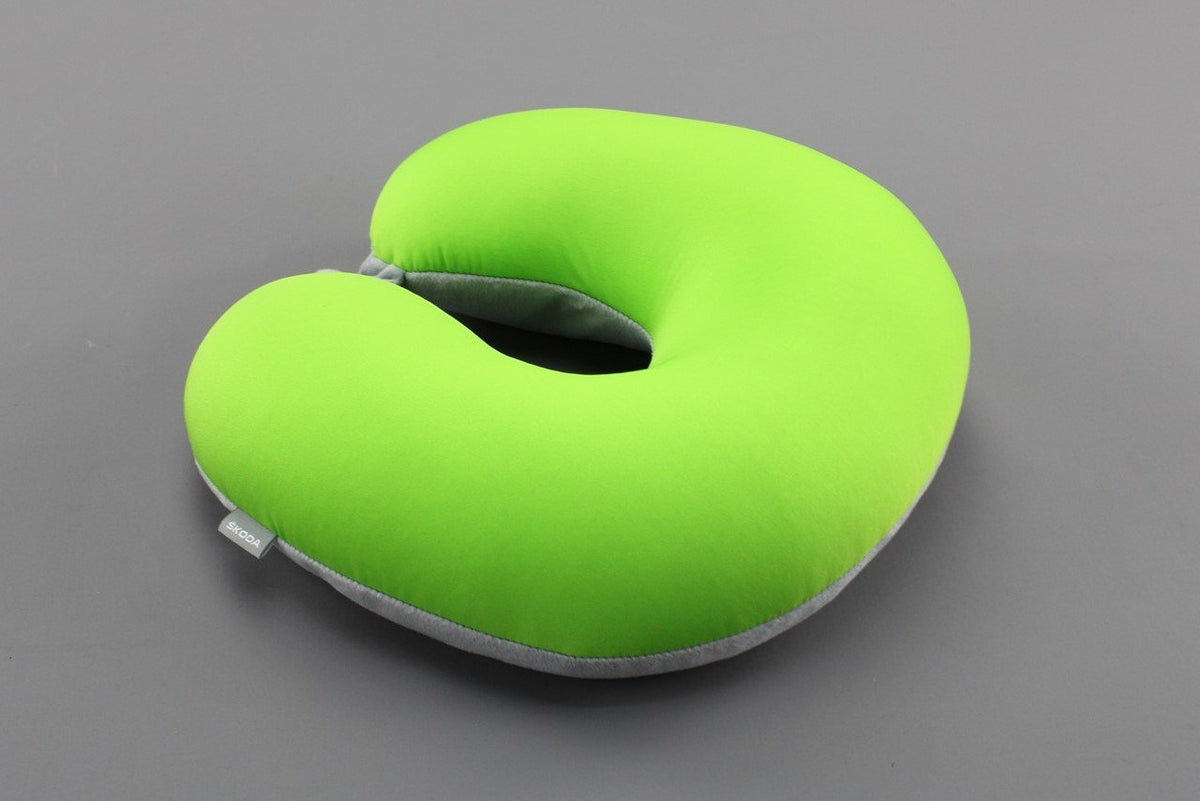 Skoda Travel pillow in green and grey 000087703JK