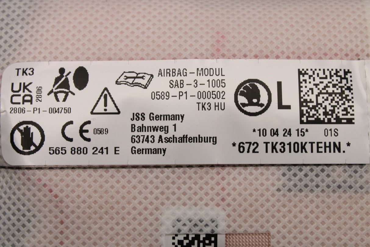 Skoda Kodiaq 2017-2024 seat airbag (front left) 565880241E