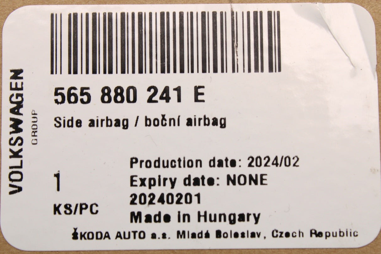 Skoda Kodiaq 2017-2024 seat airbag (front left) 565880241E