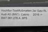 A5 S5 Cabriolet 2017-2025 premium carpet floor mats 8W7061276A 6PS