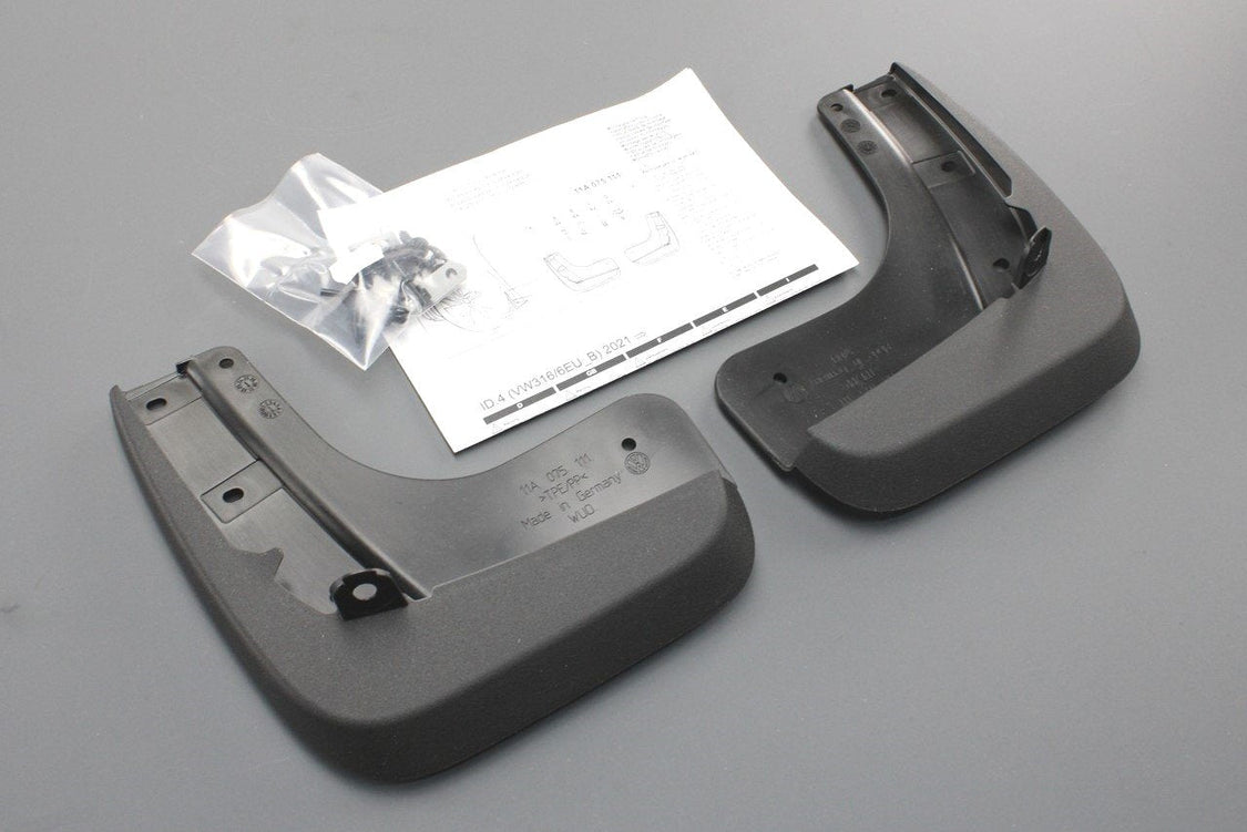 VW ID.4 ID.5 2021-on accessory mud flap set (front & rear) 11A075101/111