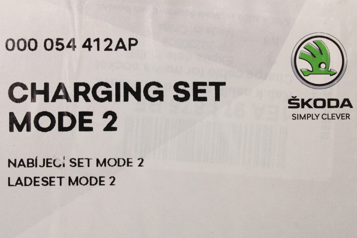 Skoda e-Citigo Octavia 2020-on mode 2 charging cable 000054412AP