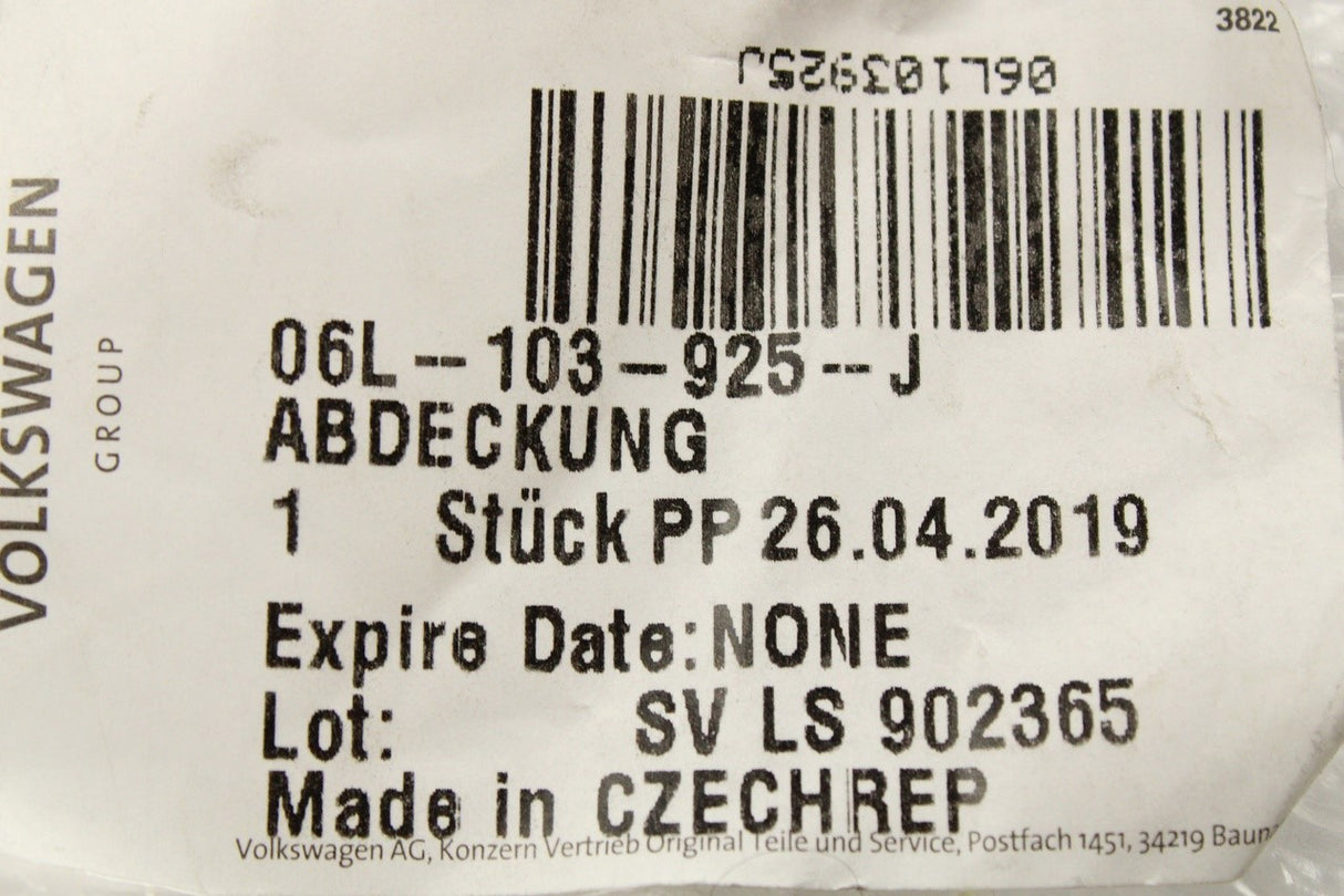Audi A6 A7 Q5 2017-on 2.0 TFSI engine cover 06L103925J