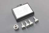 VW Up! 2012-on alloy wheel ant-theft locking wheel nut set kit 1S0698137