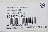 VW Taigo 2022-on protective trim for tailgate (chrome) 2G7071360