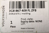 VW Arteon 2017-on front door molding insert trim (left) 3G8867409FL ZFB