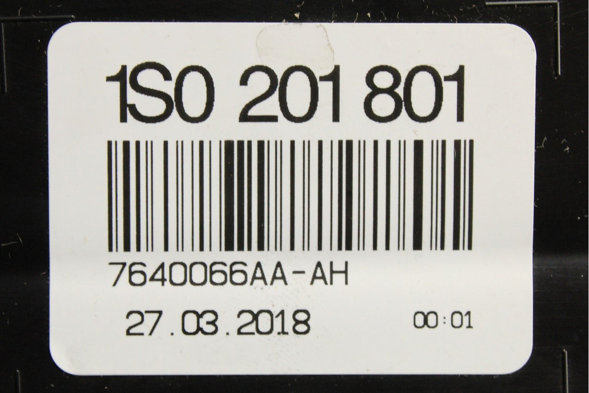 VW Up! Skoda Citigo SEAT Mii activated charcoal container 1S0201801