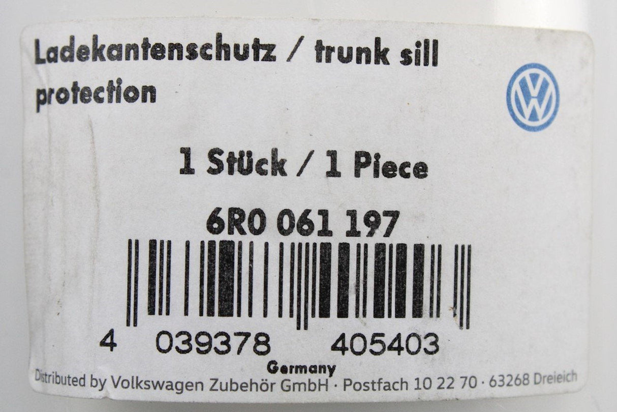 VW Polo 6R 2010-14 rear bumper load edge protection film kit 6R0061197