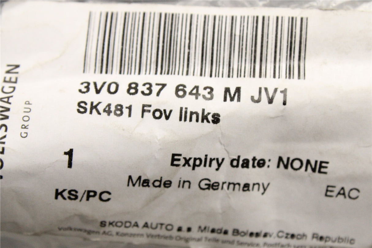 Skoda Superb 2015-on door cover trim (front left) 3V0837643M JV1