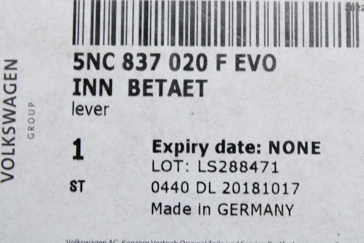 VW Tiguan 2016-on interior door handle (front, right) 5NC837020F EVO