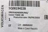 VW Audi Skoda SEAT heater matrix cover 5Q0819422B
