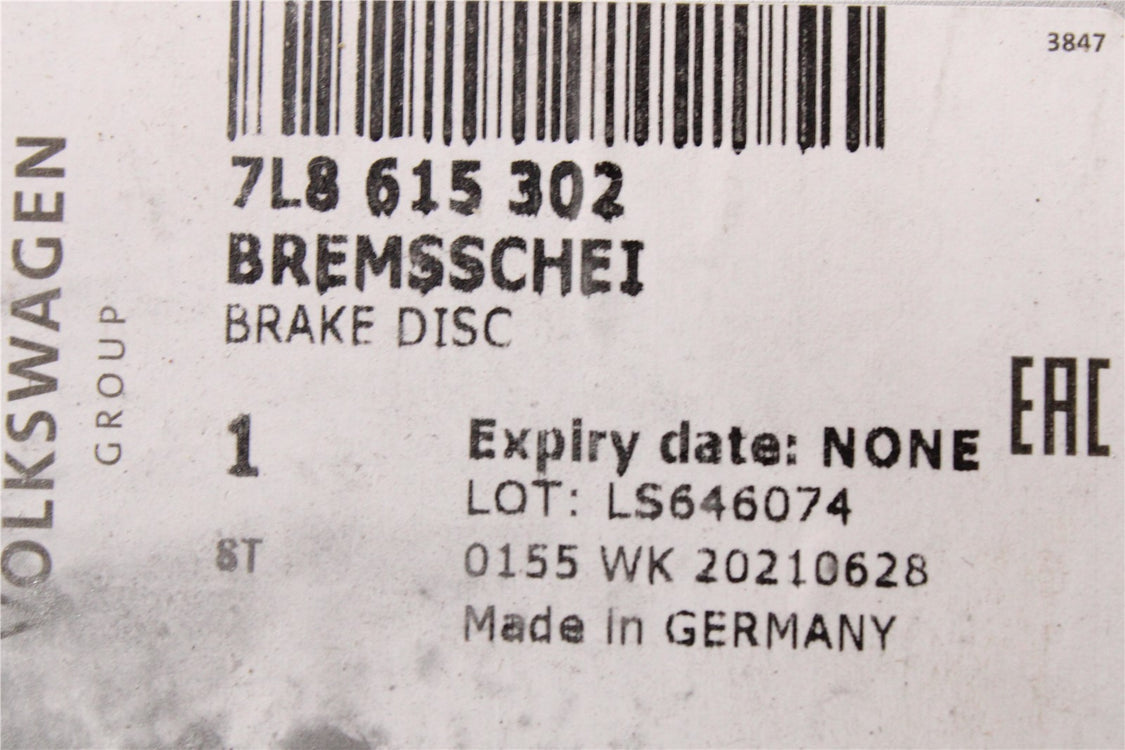 VW Touareg 03-10 Audi Q7 brake discs 350mm (pair) 07-15 7L8615301/302