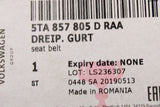 VW Touran 2016-on 3 point seat belt (rear left) 5TA857805D RAA