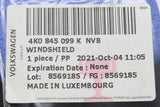 Audi A6 S6 C8 2018-On front windscreen glass 4K0845099K NVB