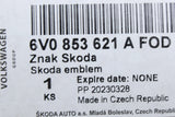 Skoda Fabia 2015-2023 rear boot lid skoda emblem badge 6V0853621A FOD