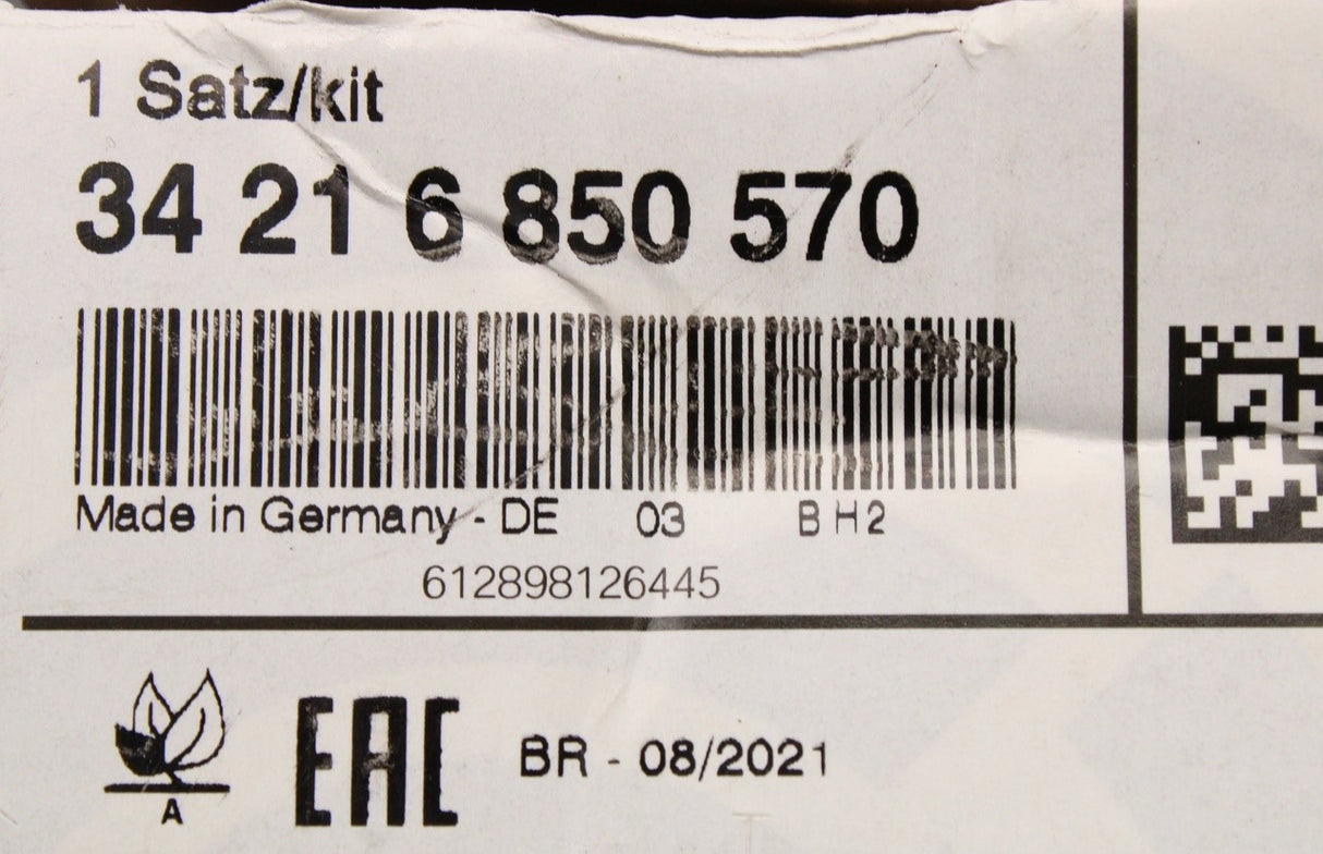 BMW 3' F30 F31 F34 4' F32 F33 F36 brake pads (rear) 34216850570