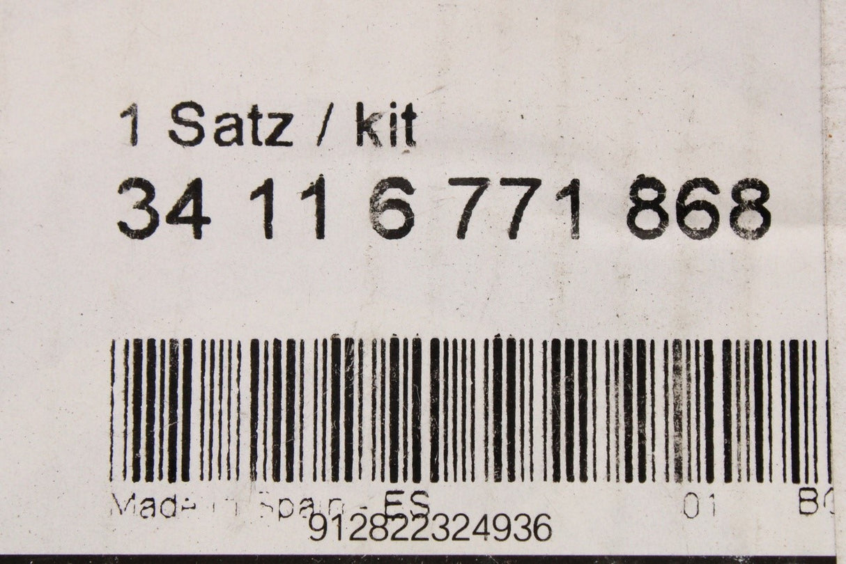 BMW 3' E90 E91 E92 E93 X1 E84 Z4 E89 brake pads (front) 34116771868