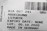 Audi Q2 2017-on front towing eye cover (primed) 81A807241 GRU
