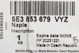 Skoda Octavia VRS 2020-on front VRS badge and mounting 5E3853736A ZD4