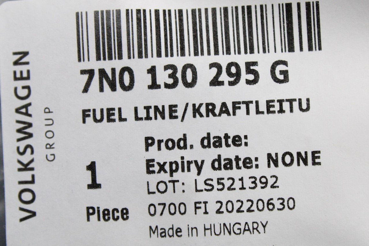 VW Sharan 16-on SEAT Alhambra 16-21 diesel fuel line (2.0TDI) 7N0130295G