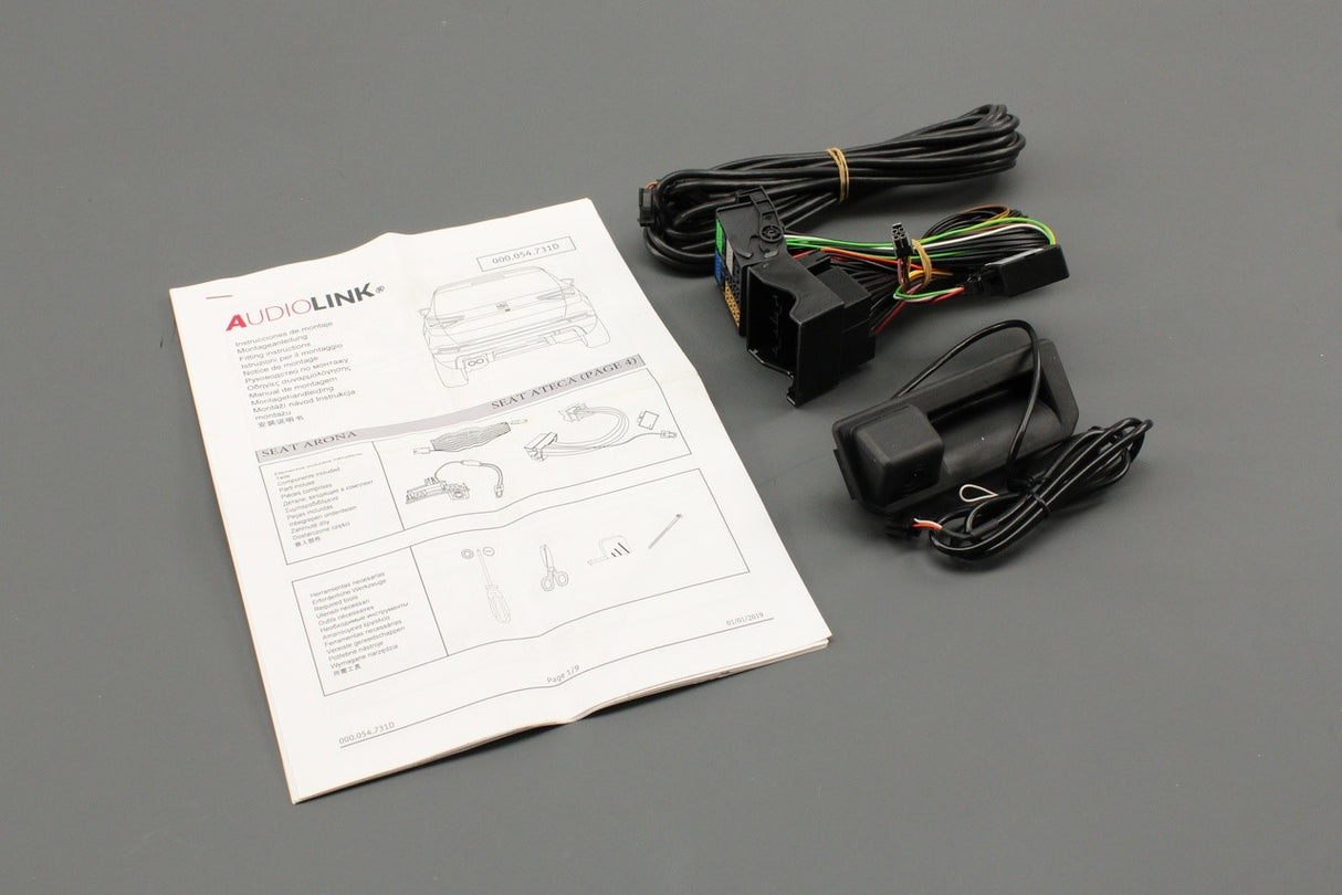Genuine SEAT Arona 18-on Ateca 16-on reversing rear view camera kit 000054731D