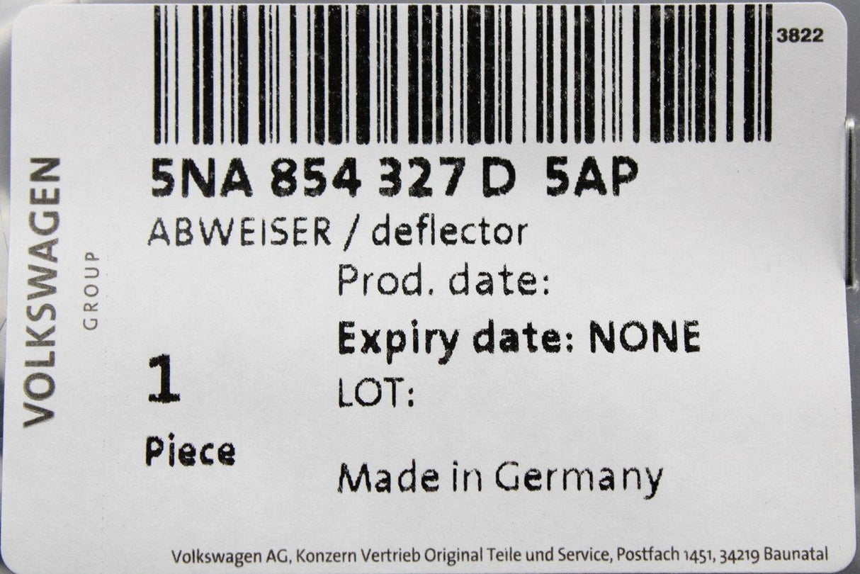 VW Tiguan 16-on SEAT Tarraco left windscreen side trim 5NA854327D 5AP
