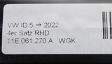VW ID.5 2022-on luxury textile floor mat set (x4) 11E061270A