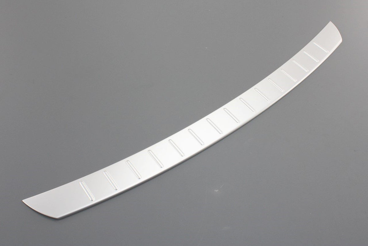 VW Sharan 11-on rear bumper load edge protector steel effect 7N0061195, view 1