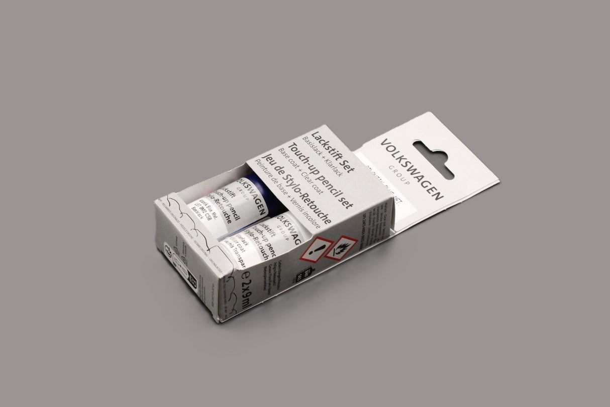 VW Touch up paint set x2 9ml Atlantic Blue Metallic LC5B LST0M2C5B