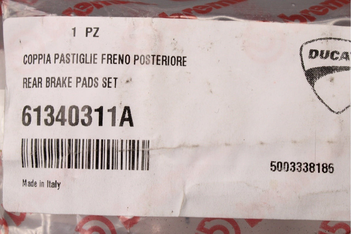 Ducati Monster 2001-05 rear brake pads set 61340311A