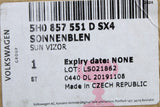 VW Golf MK8 SEAT Leon 2020-on RHD grey sun-visor (left) 5H0857551D SX4