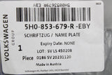 VW Golf R MK8 2020-on front radiator grille 'R' badge 5H0853679R EBY