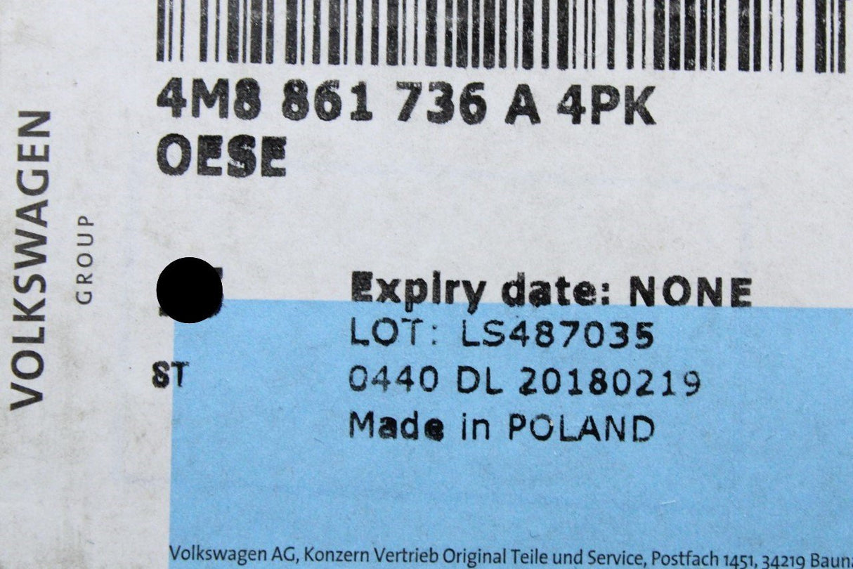 Audi Q8 RSQ8 interior roof lining suspension lug (right) 4M8861736A 4PK