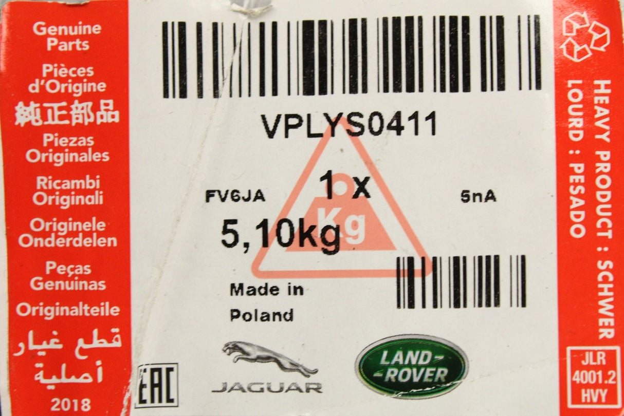 Range Rover Velar 2017-on luggage compartment boot rubber mat VPLYS0411