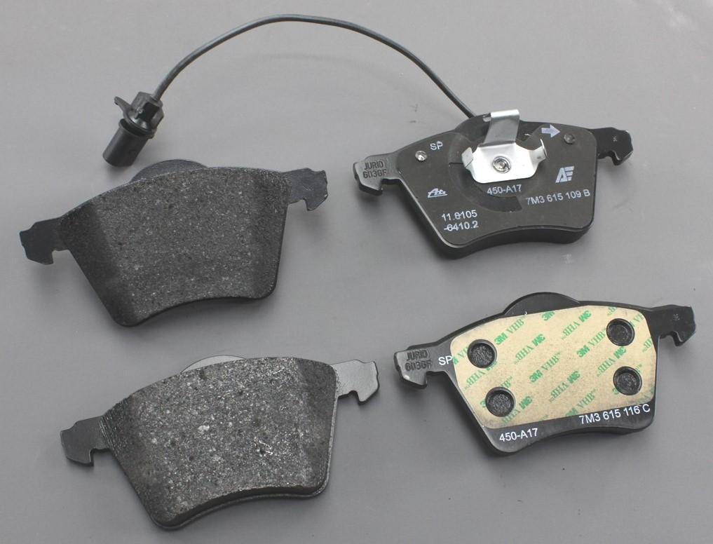 VW Sharan SEAT Alhambra 01-10 front brake pads set (300mm) 7M3698151B, view 1