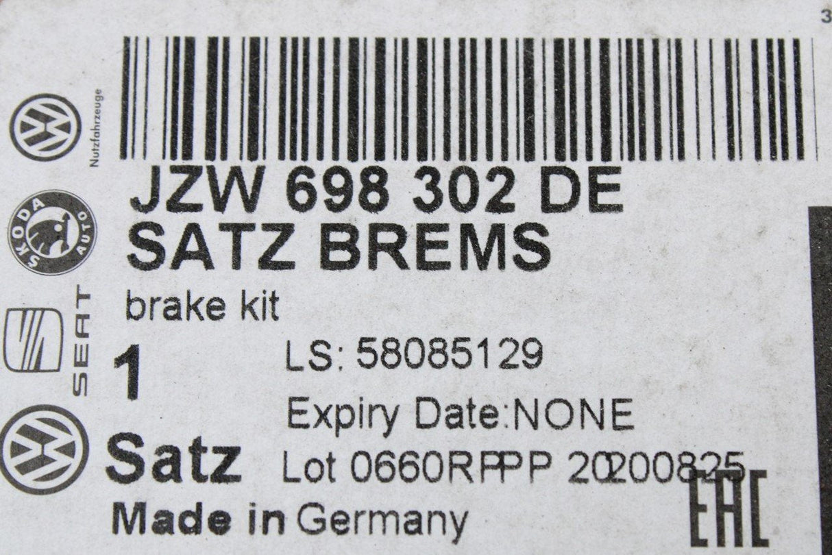 VW Touareg 2003-2010 brake disc and pad set 350x34mm (front) JZW698302DE