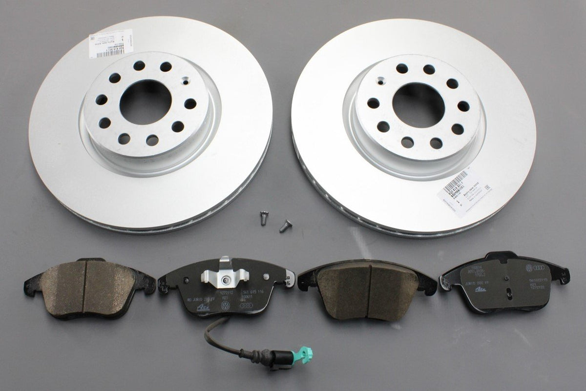 VW Tiguan 2008-2016 brake disc and pad set 312x25mm (front) JZW698302BC, view 1